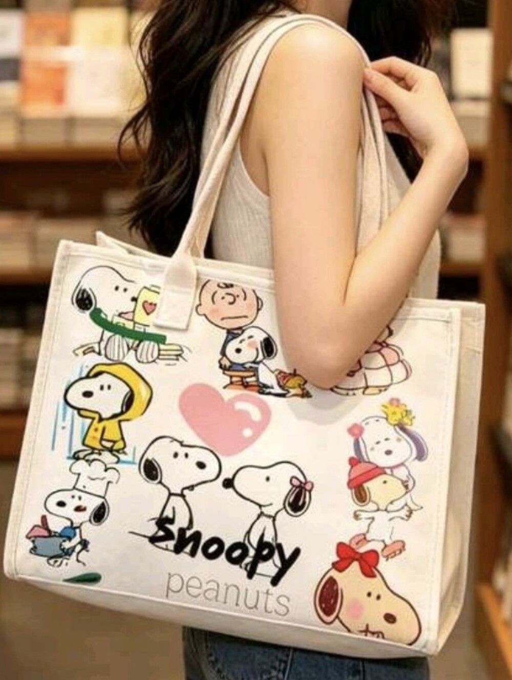 Snoopy Canvas Tote Bag - Picture 4 of 6
